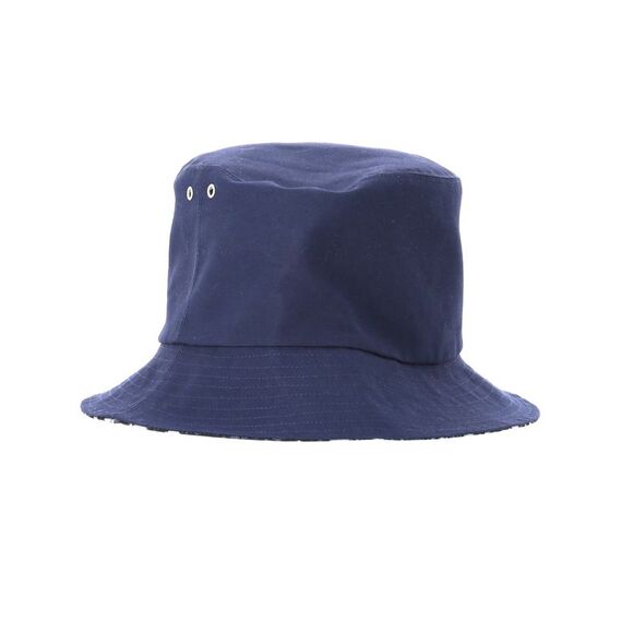 Dior Oblique Teddy- D Reversible Bucket Hat in Navy Blue Cotton - Picture 7 of 8